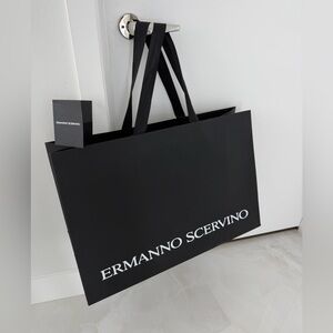 Ermanno Scervino Handsome Large Shopping Bag without Logo Receipt Holder